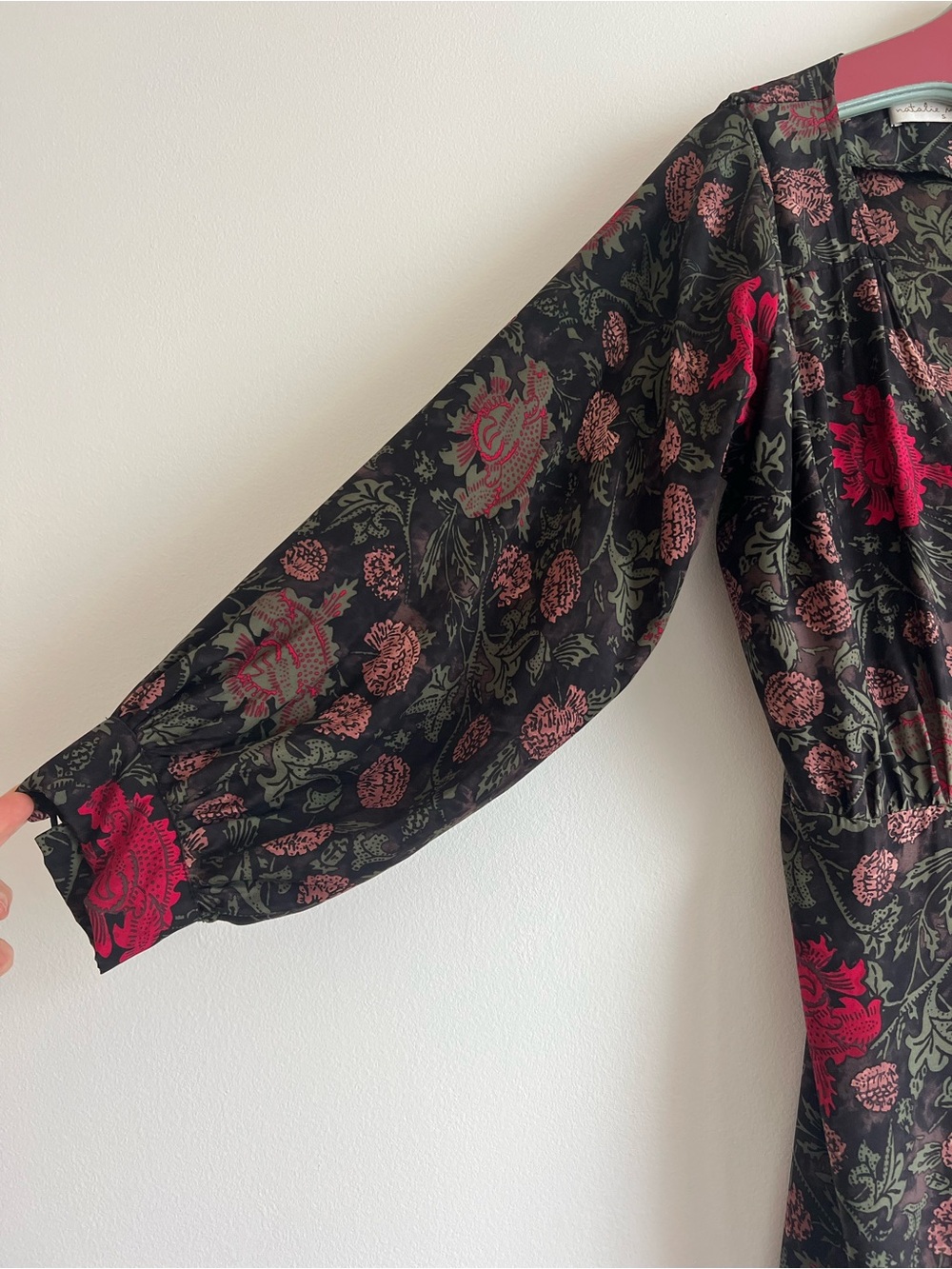 Natalie Martin Kate Long Sleeve Maxi Dress in Lehua Black - Picture 7 of 16